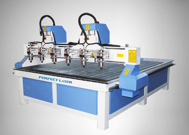 Máquina de enrutador CNC de 4 cabezales de alta precisión para MDF / Acylic / Piedra / Mármol