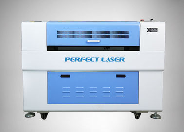 Máquina de grabado láser de CO2 blanca y azul para artesanía/plexiglás