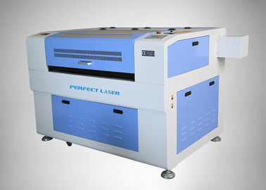 Máquina de grabado láser de CO2 blanca y azul para artesanía/plexiglás