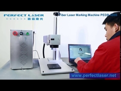 Máquina de marcado láser de fibra metálica de escritorio Perfect Laser (PEDB-400B)