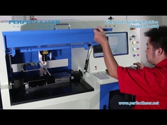 Máquina de escritura láser de fibra láser perfecta Video de trabajo PE 20W