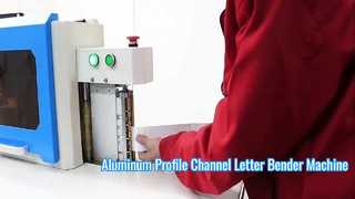 Máquina dobladora de letras de canal de perfil de aluminio