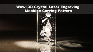 ¡Guau! Patrón de tallado de máquina de grabado láser de cristal 3D: ¡líneas increíblemente precisas!