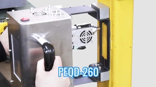 Máquina de marcado de Pin de punto eléctrico, portátil, con batería de mano, Control de pantalla táctil LCD, PEQD-260