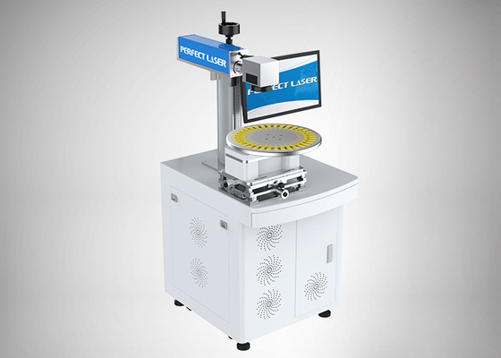 máquina automática de la marca del laser del acero de carbono del metal de 20w 30w 50w 100w con la PC