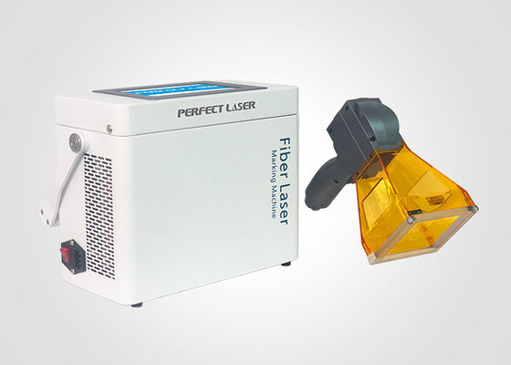 Máquina automática de grabado láser de mano 20W 30W para metal de aluminio de carbono SS