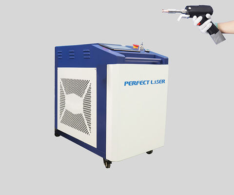 Máquina de soldadura láser portátil perfecta Sistema de soldadura láser portátil con funciones de 4 en 1 para la limpieza de soldadura de metal y corte