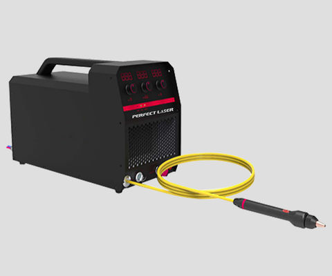Máquina de soldadura por láser de fibra metálica de pulso portátil de escritorio pequeño de 1200W